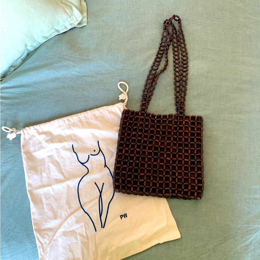 Paloma Wool Natalia beaded shoulder bag with embroidered dust bag
